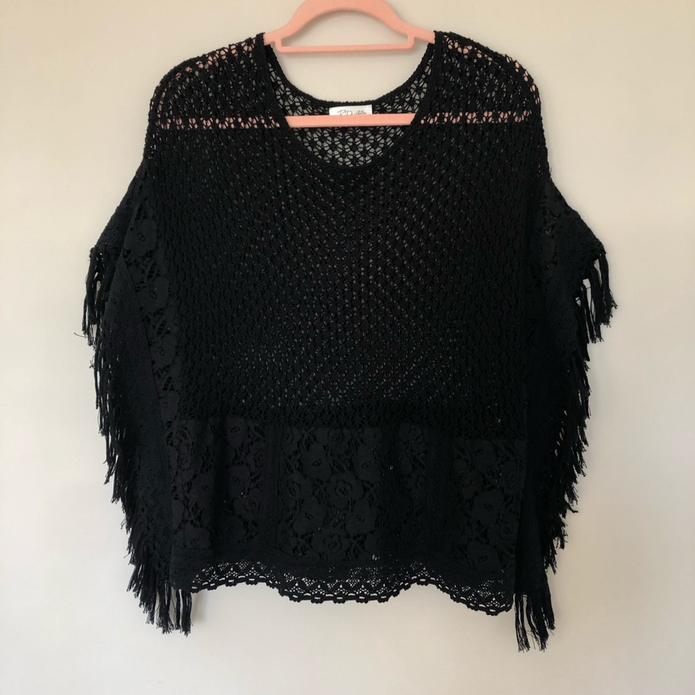 Rd Style Knit Poncho Top